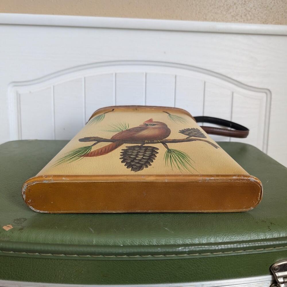 Vintage 1960s/1970s Wooden Cardinal Purse - Picture 3 of 6